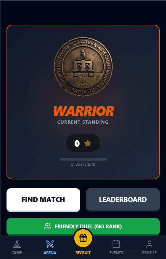 The ranked ladder, which resets every month. Reaching Rank A means playing multiplayer and earning stars.