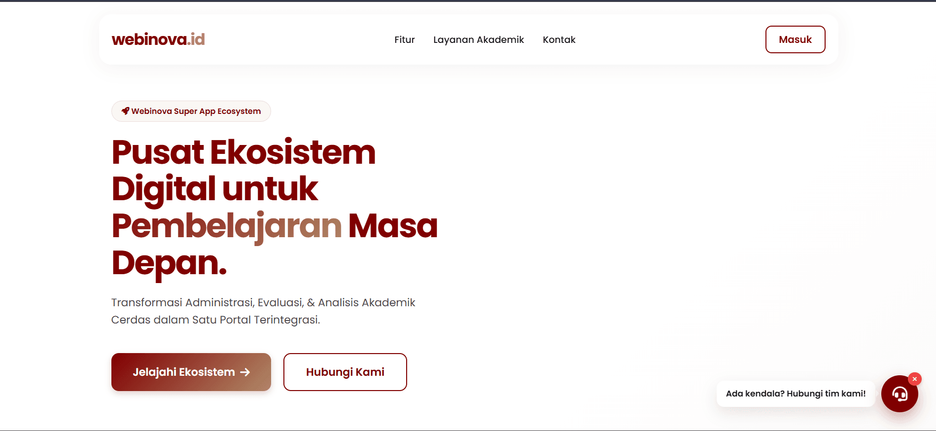 The main menu.