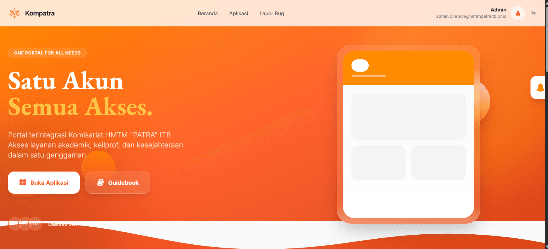 The main menu.